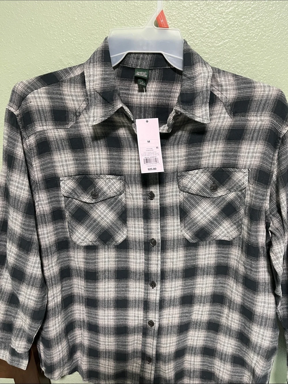 wild fable Black and White Plaid Button-Down Shirt